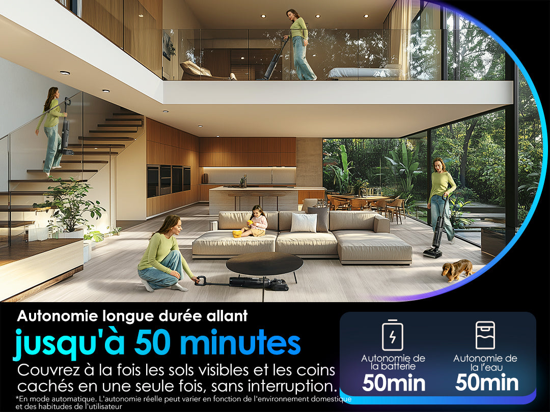 Tineco Floor ONE S7 Stretch Ultra Aspirateur Sec et Humide Sans Fil, Aspirateur Laveur, aspirateur laveur sans fil, aspirateur lavant, aspirateur sans fil,aspirateur balai