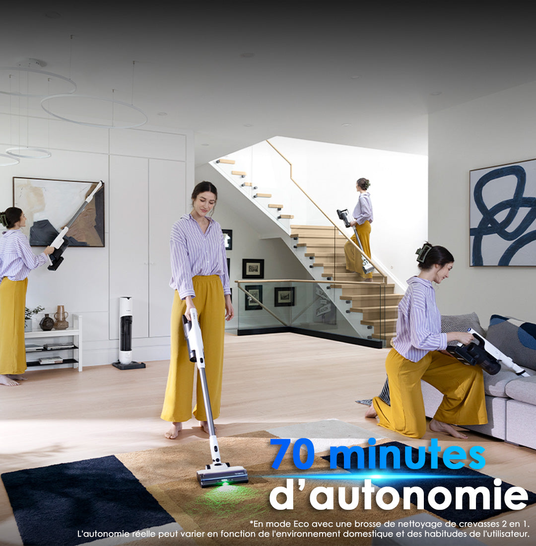 Tineco PURE ONE Station 5 PLUS Aspirateur Sans Fil, aspirateur laveur, aspirateur laveur sans fil, aspirateur lavant, aspirateur sans fil,aspirateur balai