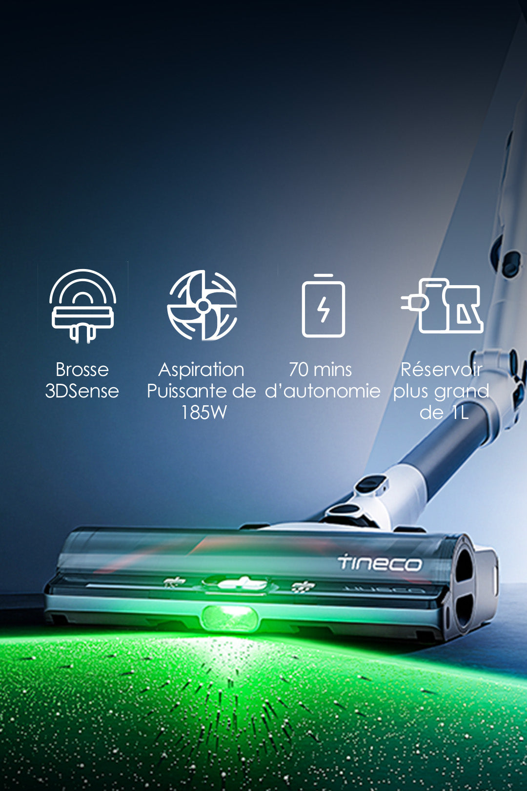 Tineco PURE ONE A50S PLUS Aspirateur Balai Sans Fil, aspirateur laveur, aspirateur laveur sans fil, aspirateur lavant, aspirateur sans fil,aspirateur balai