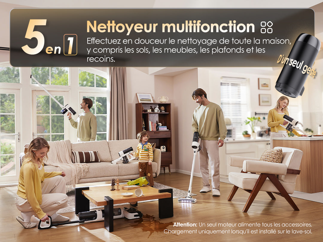 Tineco Floor ONE Switch S6 Stretch Aspirateur Laveur Sec Et Humide, aspirateur laveur sans fil, aspirateur lavant, aspirateur sans fil,aspirateur balai
