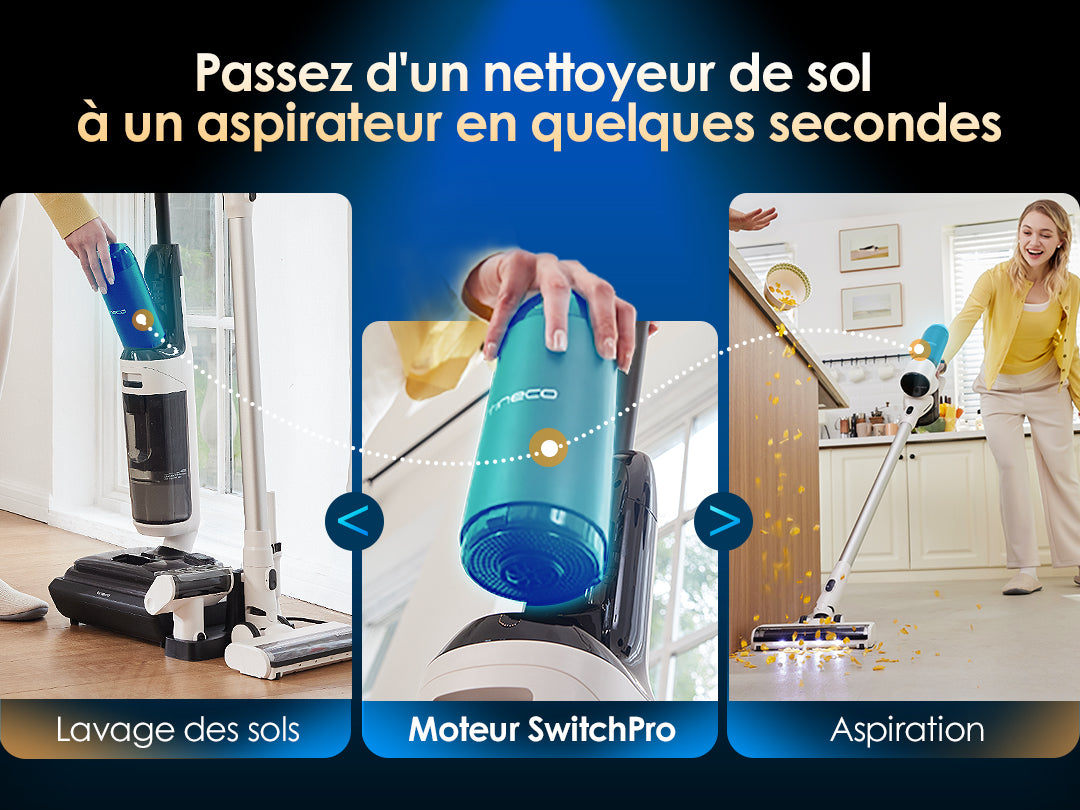 Tineco Floor ONE Switch S6 Stretch Aspirateur Laveur Sec Et Humide, aspirateur laveur sans fil, aspirateur lavant, aspirateur sans fil,aspirateur balai