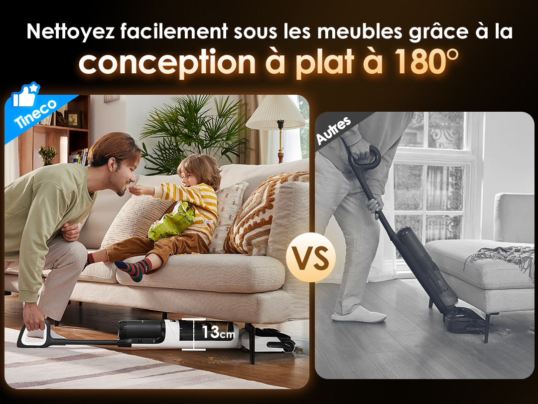 Tineco Floor ONE Switch S6 Stretch Aspirateur Laveur Sec Et Humide, aspirateur laveur sans fil, aspirateur lavant, aspirateur sans fil,aspirateur balai