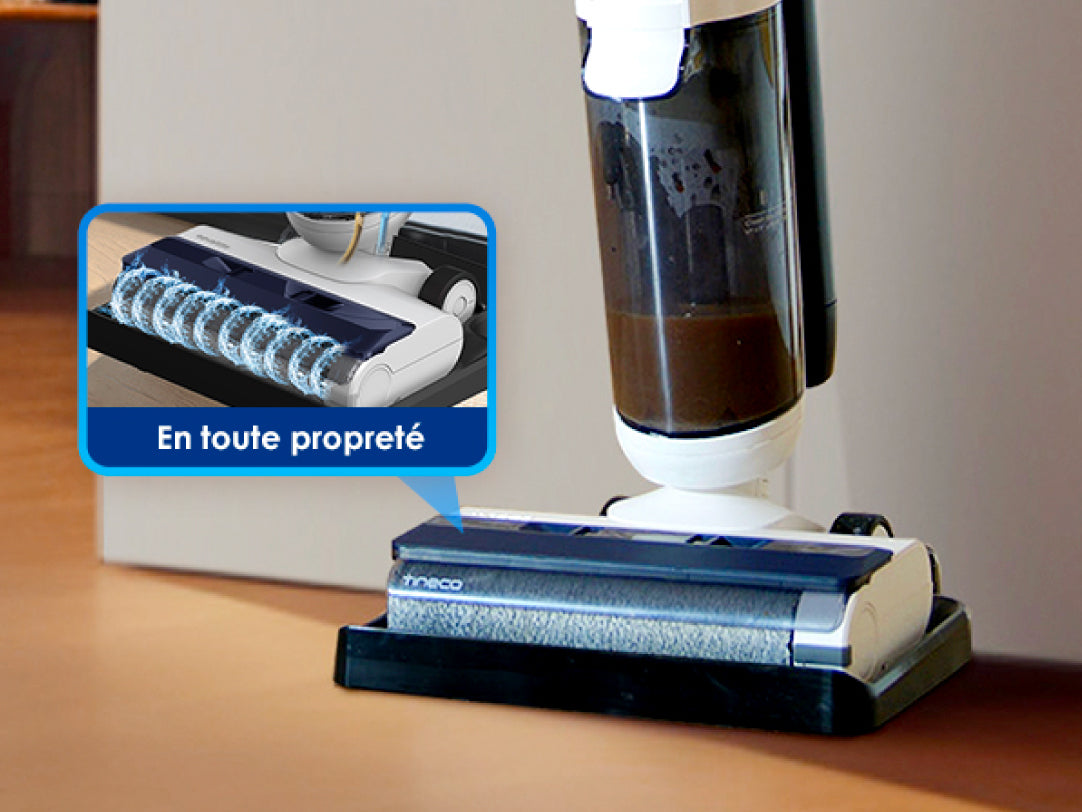 Tineco iFLOOR 5 Nettoyeur de Sol, aspirateur laveur, aspirateur laveur sans fil, aspirateur lavant, aspirateur sans fil,aspirateur balai
