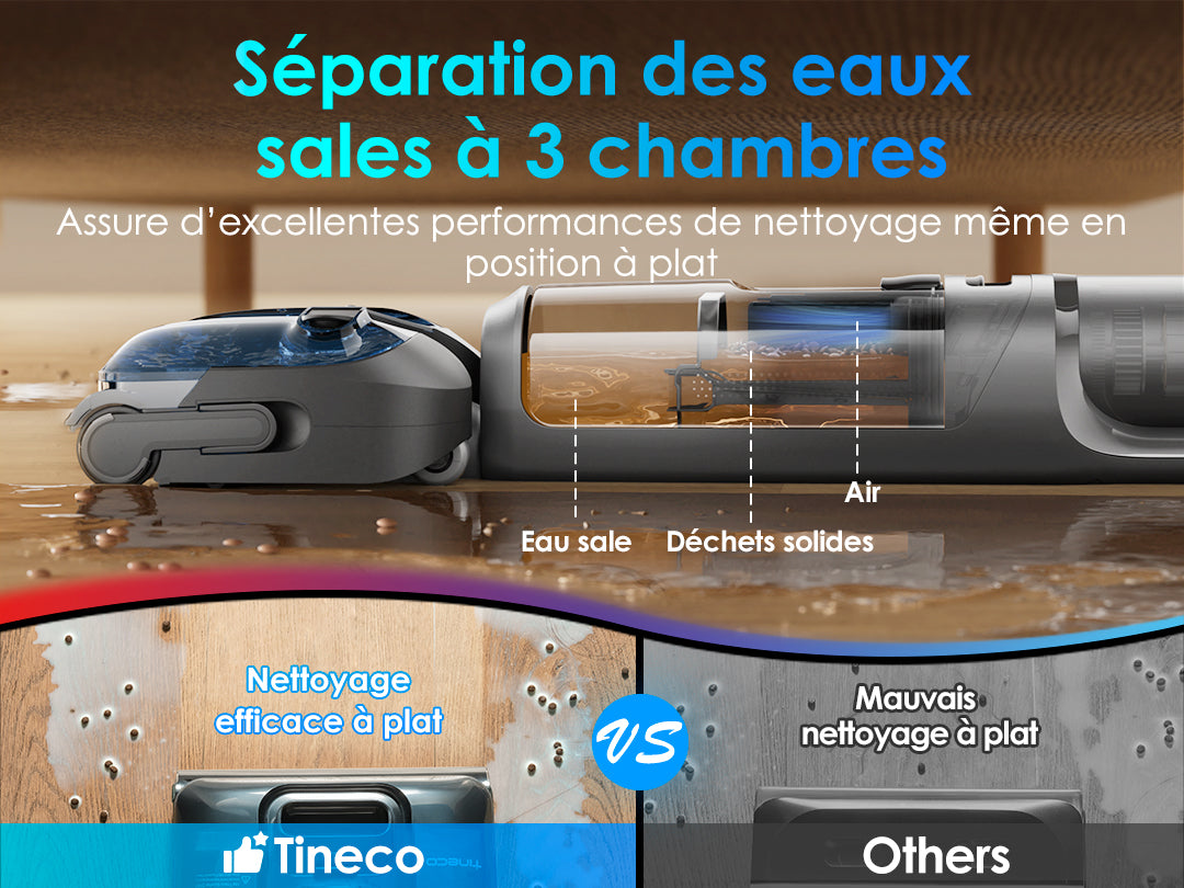 Tineco Floor ONE S7 Stretch Ultra Aspirateur Sec et Humide Sans Fil, Aspirateur Laveur, aspirateur laveur sans fil, aspirateur lavant, aspirateur sans fil,aspirateur balai