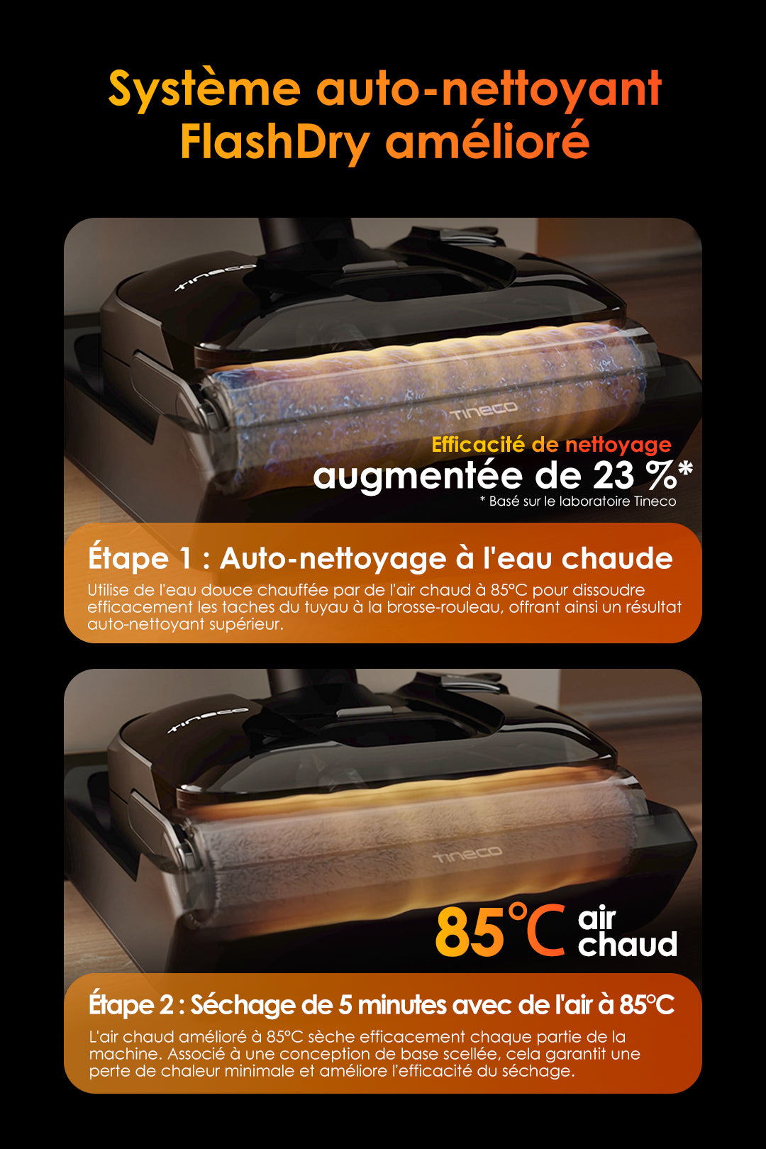 Tineco Floor ONE S7 Stretch Ultra Aspirateur Sec et Humide Sans Fil, Aspirateur Laveur, aspirateur laveur sans fil, aspirateur lavant, aspirateur sans fil,aspirateur balai