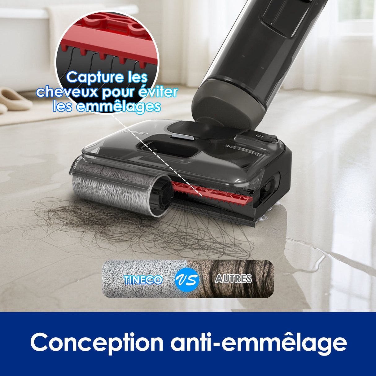 Tineco FLOOR ONE i6 Stretch Aspirateur Sec et Humide, Tineco Floor ONE STRETCH S6 Aspirateur Eau et Poussière Laveur de Sols, aspirateur laveur sans fil, aspirateur lavant, aspirateur sans fil,aspirateur balai