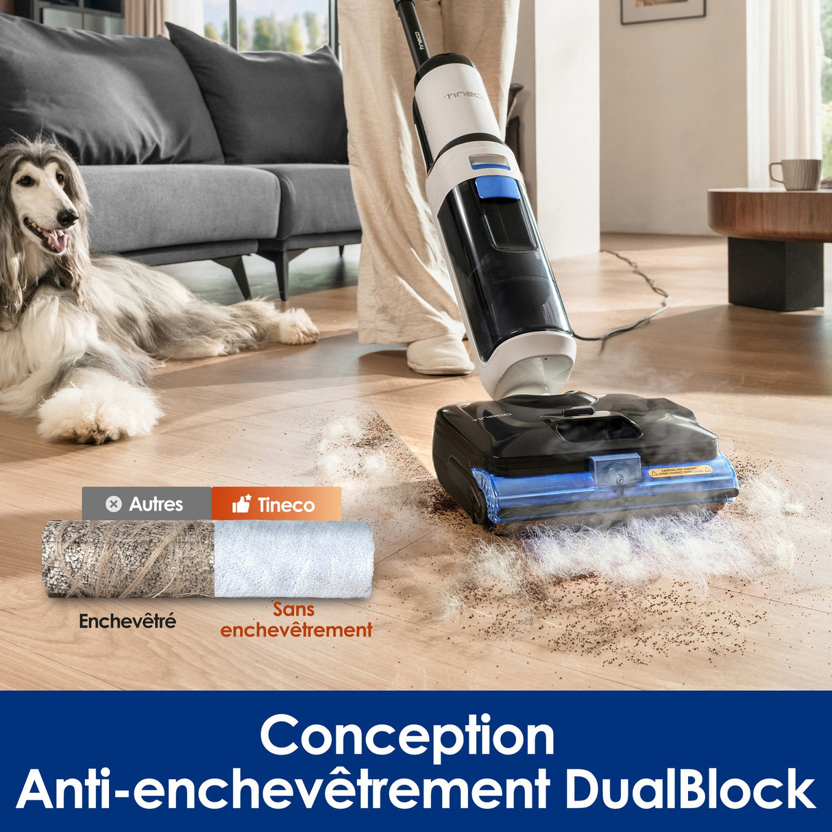 Tineco FLOOR ONE S6 Stretch Steam Aspirateur-laveur avec fil humide et sec tout-en-un, aspirateur, aspirateur laveur, aspirateur balai, meilleur aspirateur laveur, aspirateur eau et poussière, tineco s7 pro, tineco s5