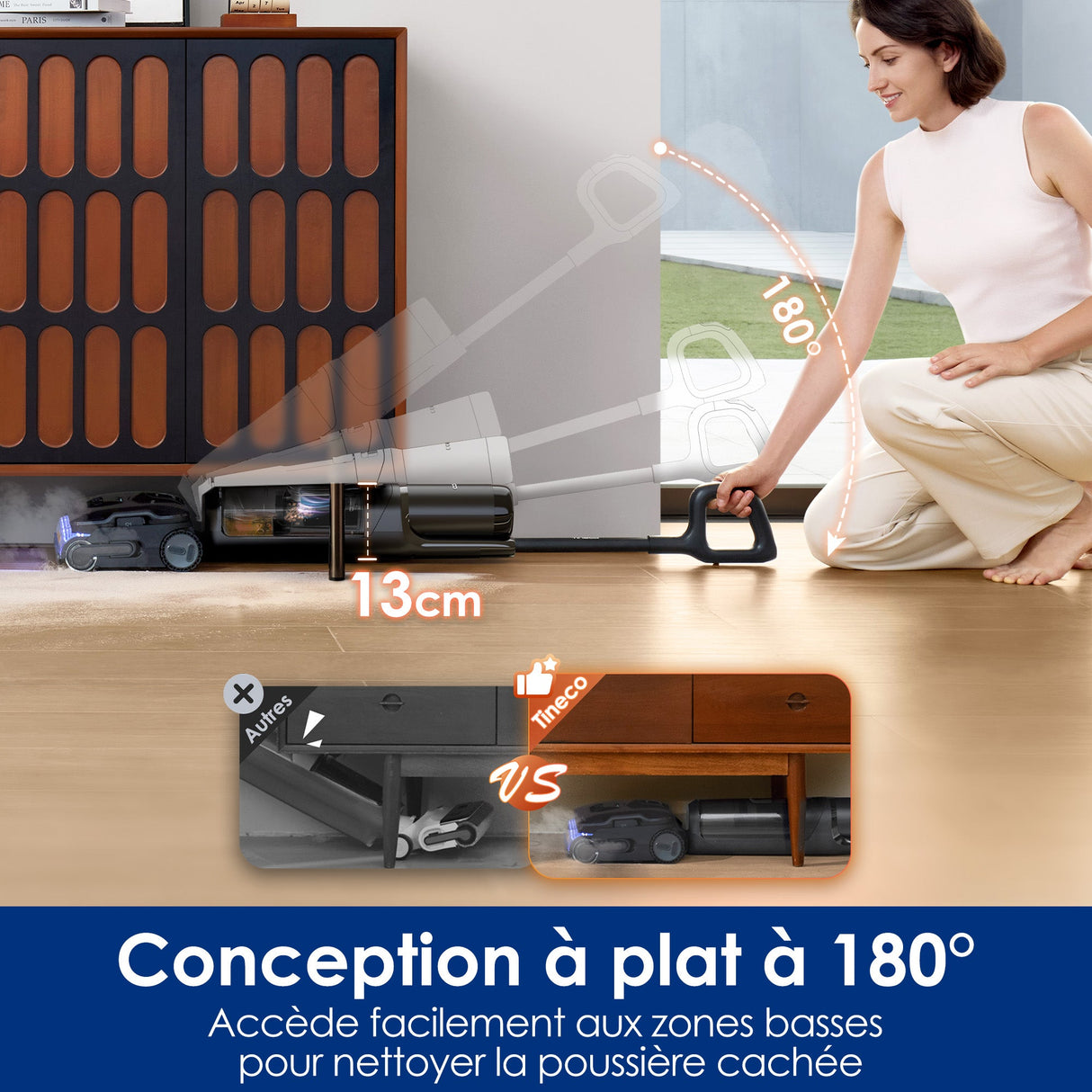 Tineco FLOOR ONE S7 Stretch Steam Aspirateur Balai Vapeur Sans Fil Tout - en - Un - Tineco FR