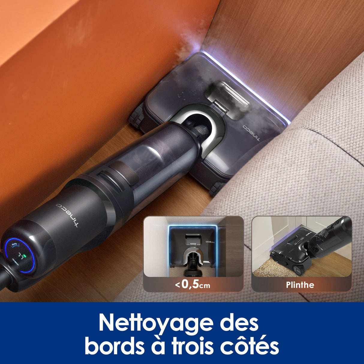 Tineco FLOOR ONE S7 Stretch Steam Aspirateur Balai Vapeur Sans Fil Tout - en - Un - Tineco FR