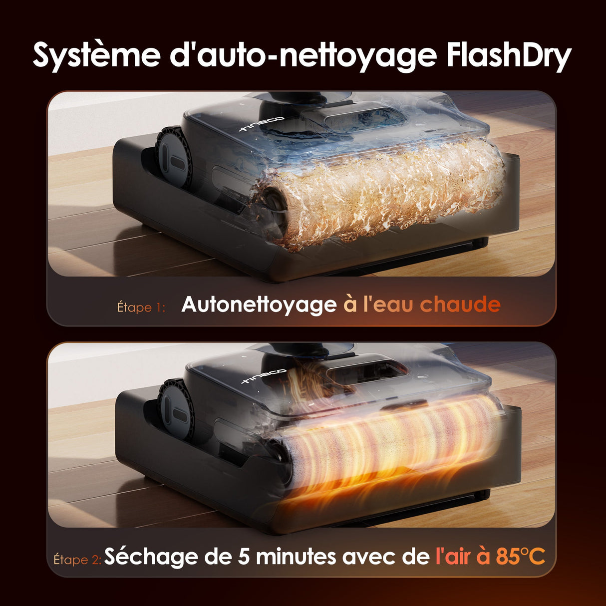 Tineco FLOOR ONE S7 Stretch Steam Aspirateur Balai Vapeur Sans Fil Tout - en - Un - Tineco FR