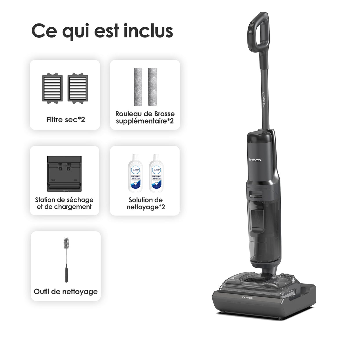 Tineco Floor ONE S7 Stretch Ultra Aspirateur Sec et Humide Sans Fil, Aspirateur Laveur, aspirateur laveur sans fil, aspirateur lavant, aspirateur sans fil,aspirateur balai