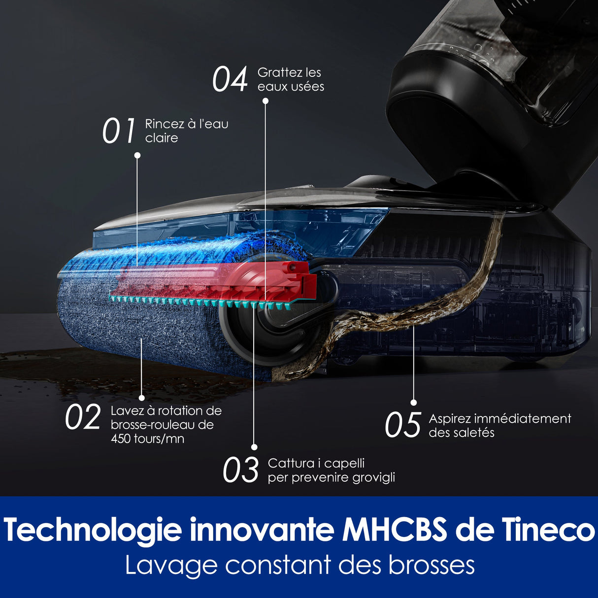 Tineco Floor ONE S7 Stretch Ultra Aspirateur Sec et Humide Sans Fil, Aspirateur Laveur, aspirateur laveur sans fil, aspirateur lavant, aspirateur sans fil,aspirateur balai