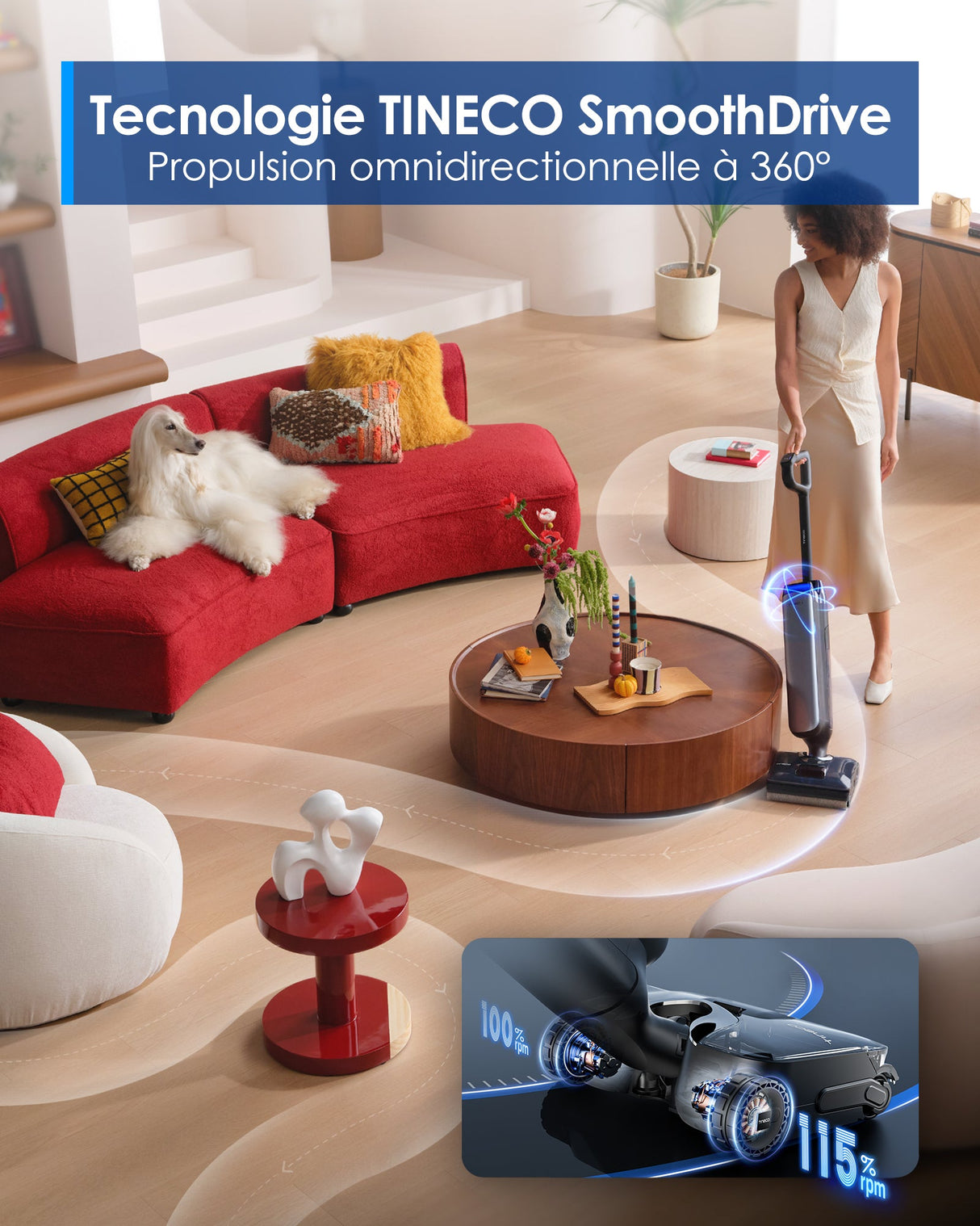 Tineco Floor One S9 Artist Aspirateur Laveur, aspirateur laveur sans fil, aspirateur lavant, aspirateur sans fil,aspirateur balai