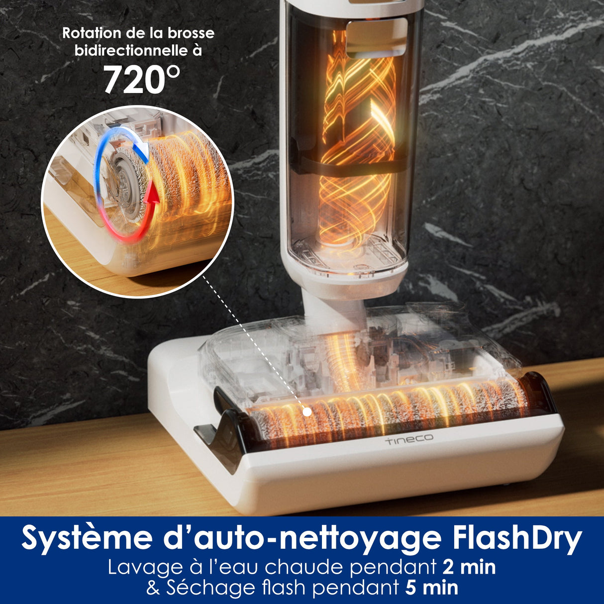 Tineco Floor ONE STRETCH S6 Aspirateur Eau et Poussière Laveur de Sols, aspirateur laveur sans fil, aspirateur lavant, aspirateur sans fil,aspirateur balai