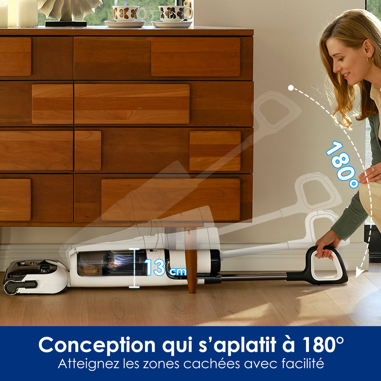 Tineco Floor ONE STRETCH S6 Aspirateur Eau et Poussière Laveur de Sols, aspirateur laveur sans fil, aspirateur lavant, aspirateur sans fil,aspirateur balai