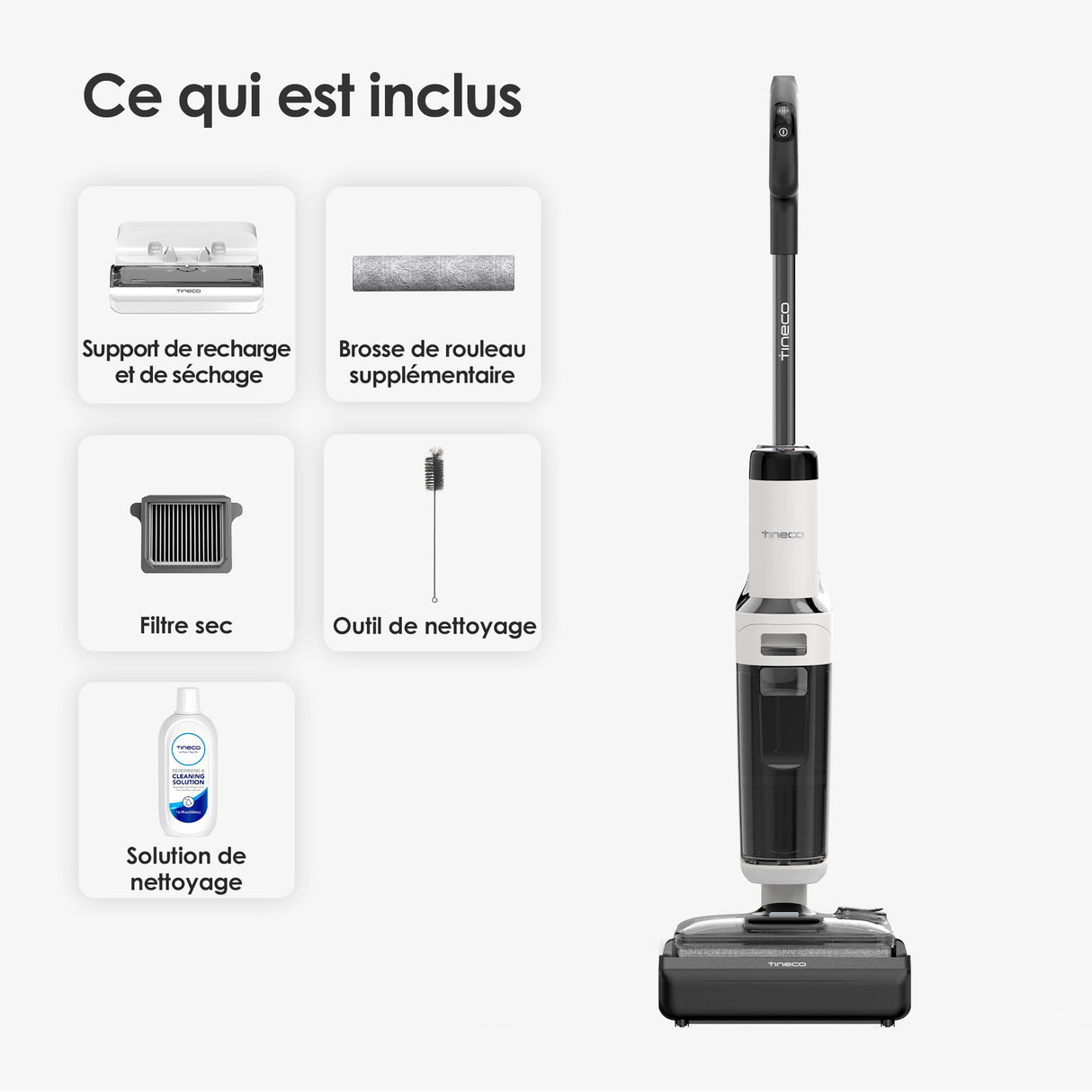 Tineco Floor ONE STRETCH S6 Aspirateur Eau et Poussière Laveur de Sols, aspirateur laveur sans fil, aspirateur lavant, aspirateur sans fil,aspirateur balai
