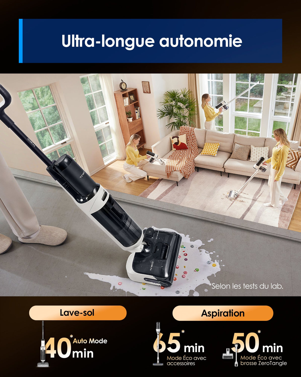 Tineco Floor ONE Switch S6 Stretch Aspirateur Laveur Sec Et Humide, aspirateur laveur sans fil, aspirateur lavant, aspirateur sans fil,aspirateur balai