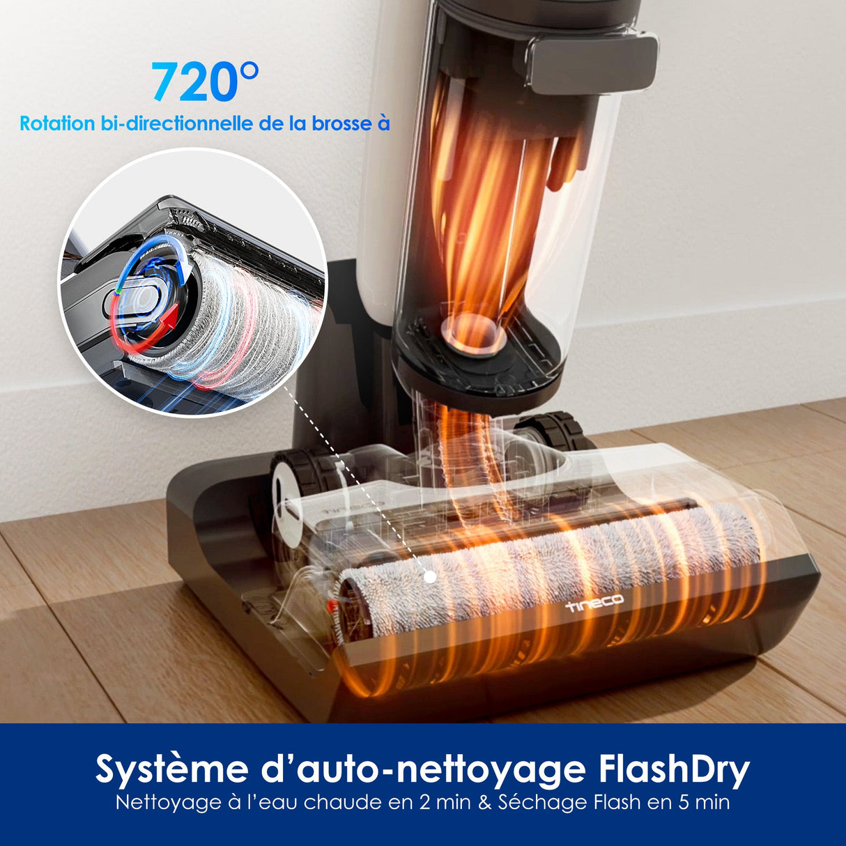 Tineco FLOOR ONE SWITCH S7 Laveur Intelligent Multi Fonctions, Aspirateur Laveur, aspirateur laveur sans fil, aspirateur lavant, aspirateur sans fil,aspirateur balai