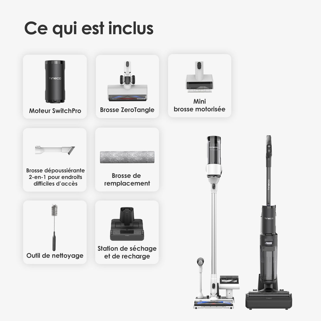 Tineco FLOOR ONE SWITCH S7 Laveur Intelligent Multi Fonctions, Aspirateur Laveur, aspirateur laveur sans fil, aspirateur lavant, aspirateur sans fil,aspirateur balai