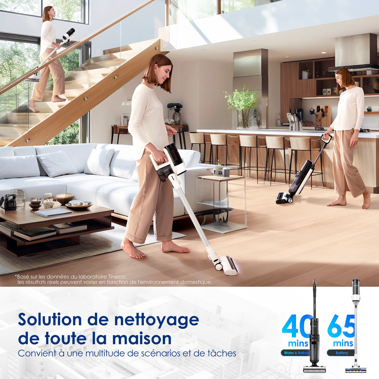 Tineco FLOOR ONE SWITCH S7 Laveur Intelligent Multi Fonctions, Aspirateur Laveur, aspirateur laveur sans fil, aspirateur lavant, aspirateur sans fil,aspirateur balai