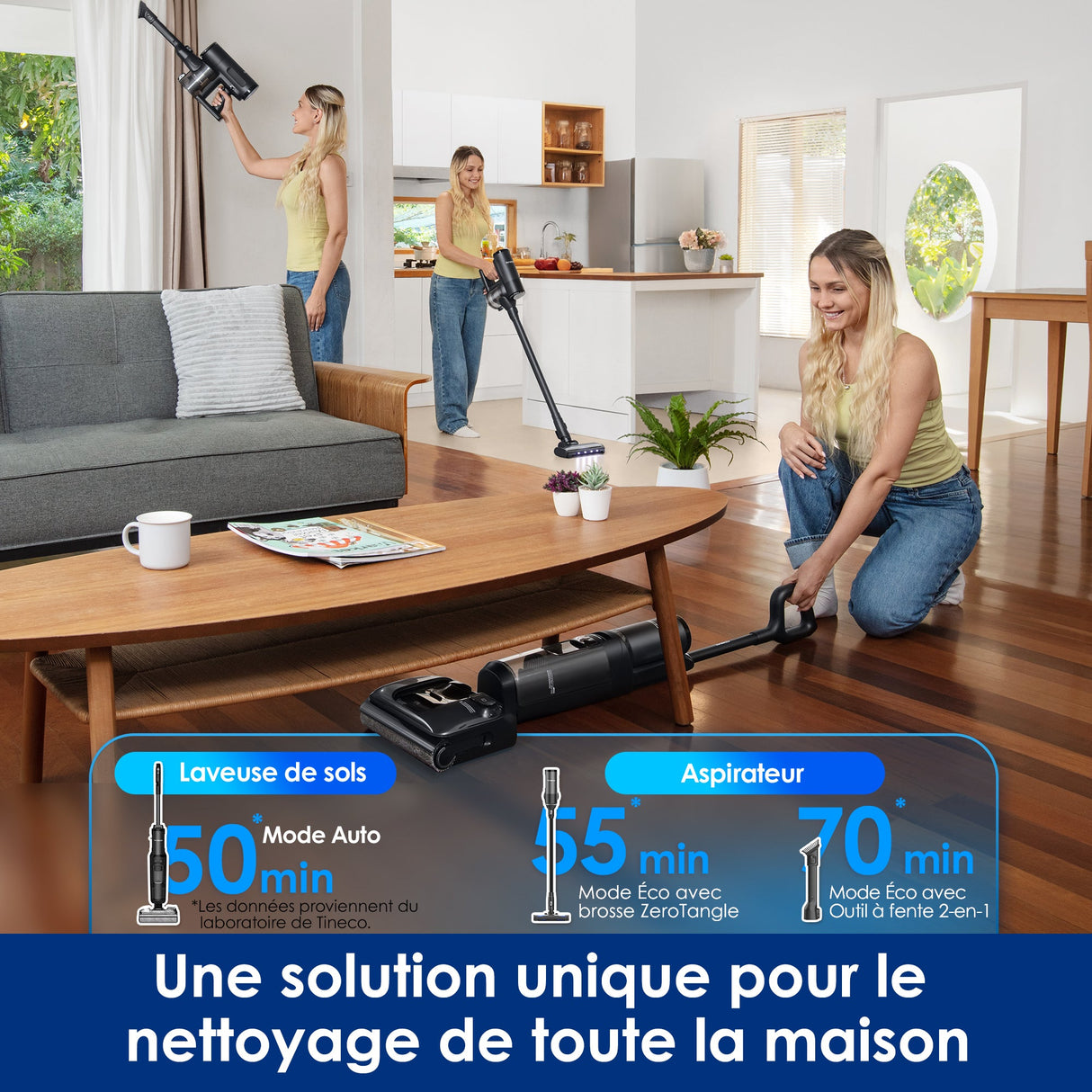 Tineco FLOOR ONE SWITCH S7 Stretch Nettoyeur multifonction 5 - en - 1, Tineco Floor ONE STRETCH S6 Aspirateur Eau et Poussière Laveur de Sols, aspirateur laveur sans fil, aspirateur lavant, aspirateur sans fil,aspirateur balai