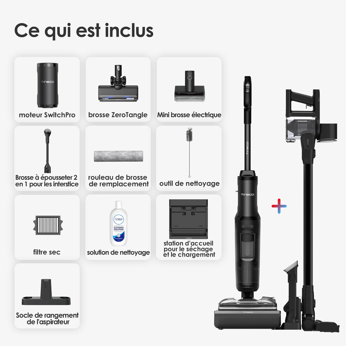 Tineco FLOOR ONE SWITCH S7 Stretch Nettoyeur multifonction 5 - en - 1, Tineco Floor ONE STRETCH S6 Aspirateur Eau et Poussière Laveur de Sols, aspirateur laveur sans fil, aspirateur lavant, aspirateur sans fil,aspirateur balai