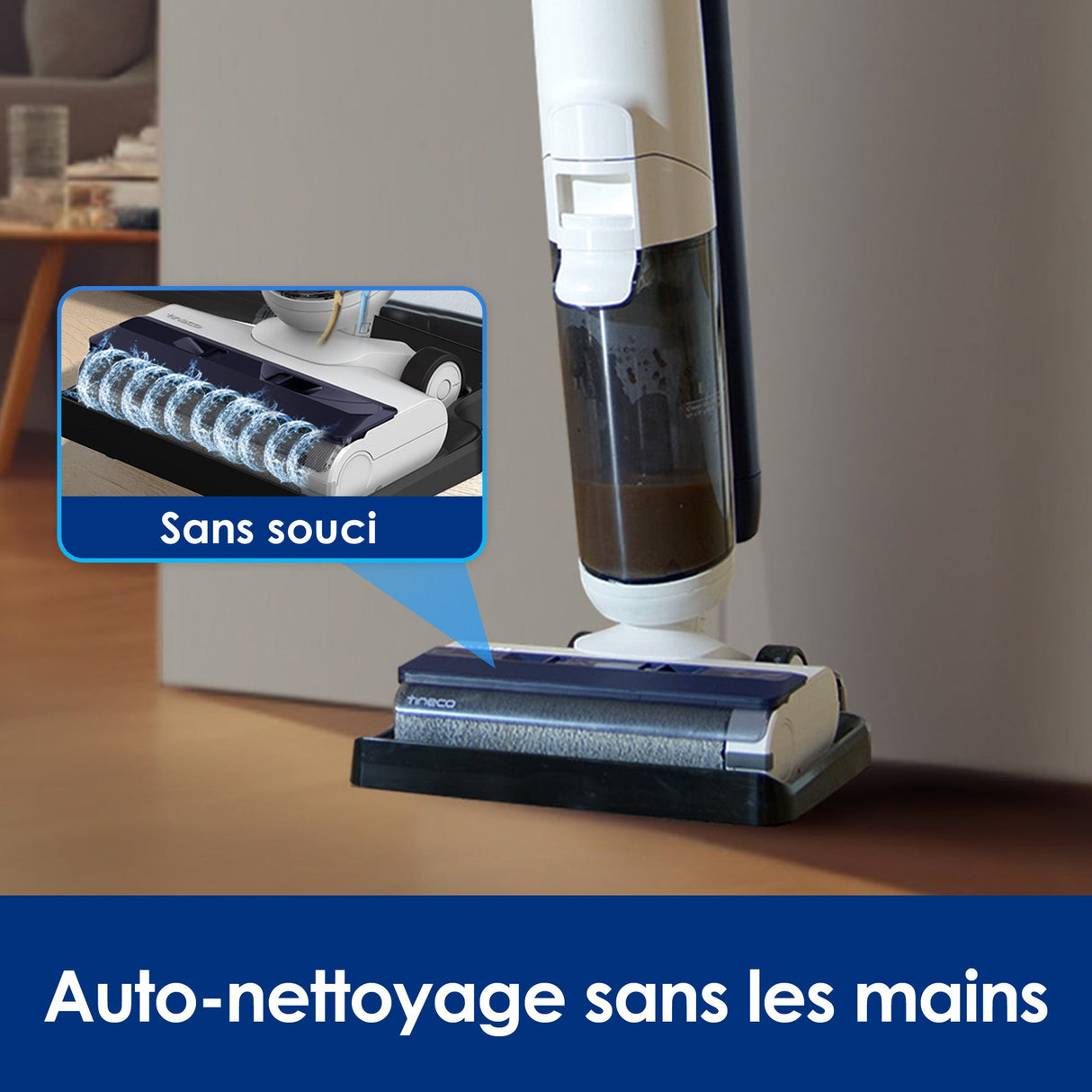 Tineco iFLOOR 5 Nettoyeur de Sol, aspirateur laveur, aspirateur laveur sans fil, aspirateur lavant, aspirateur sans fil,aspirateur balai