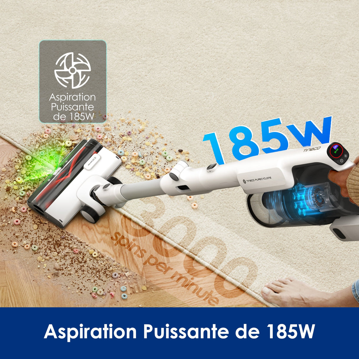 Tineco PURE ONE A50S PLUS Aspirateur Balai Sans Fil, aspirateur laveur, aspirateur laveur sans fil, aspirateur lavant, aspirateur sans fil,aspirateur balai