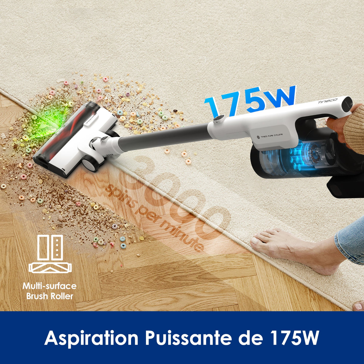 Tineco PURE ONE Station 5 PLUS Aspirateur Sans Fil, aspirateur laveur, aspirateur laveur sans fil, aspirateur lavant, aspirateur sans fil,aspirateur balai