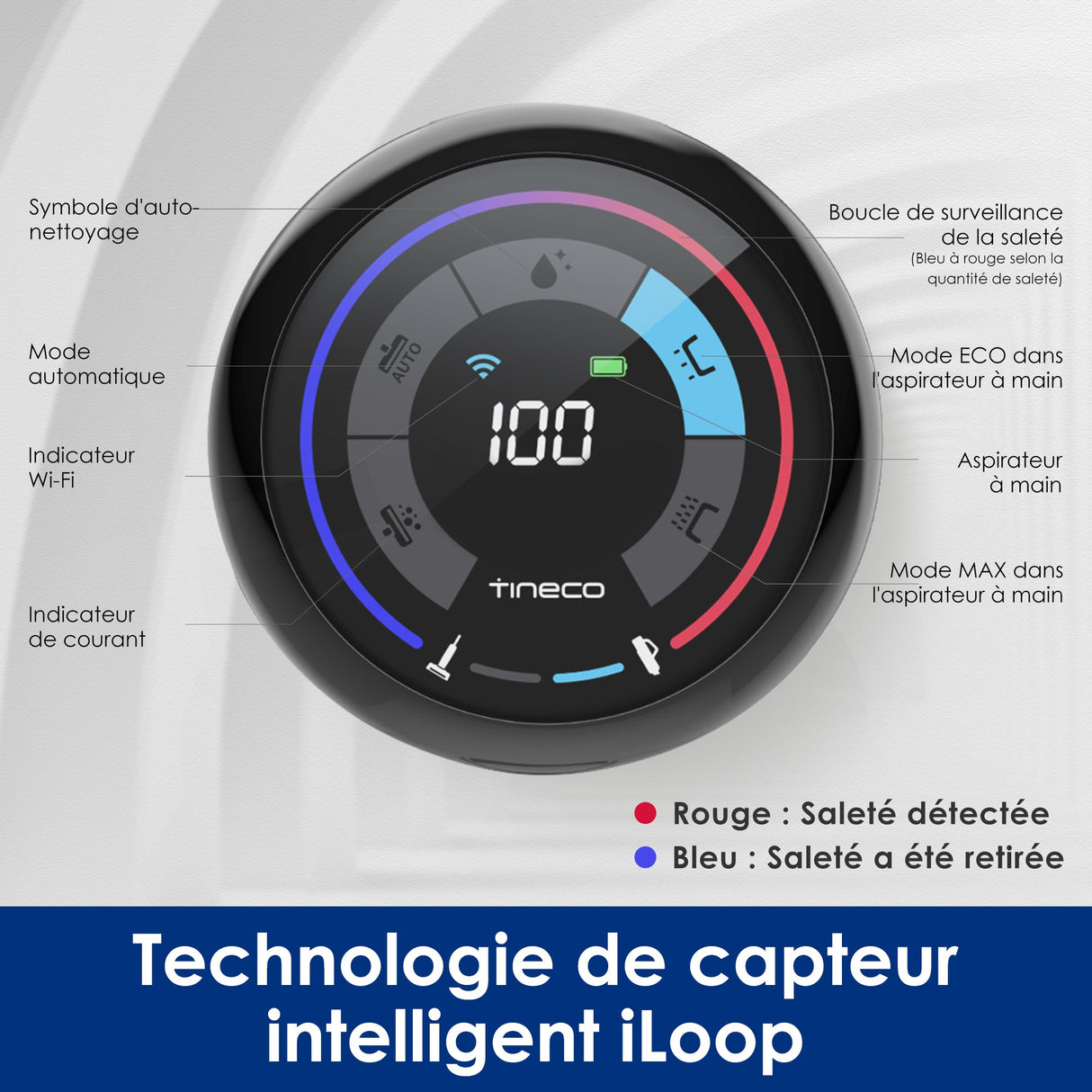 Tineco FLOOR ONE S5 COMBO POWER KIT aspirateur intelligent sec et humide, aspirateur laveur sans fil, aspirateur lavant, aspirateur sans fil,aspirateur balai