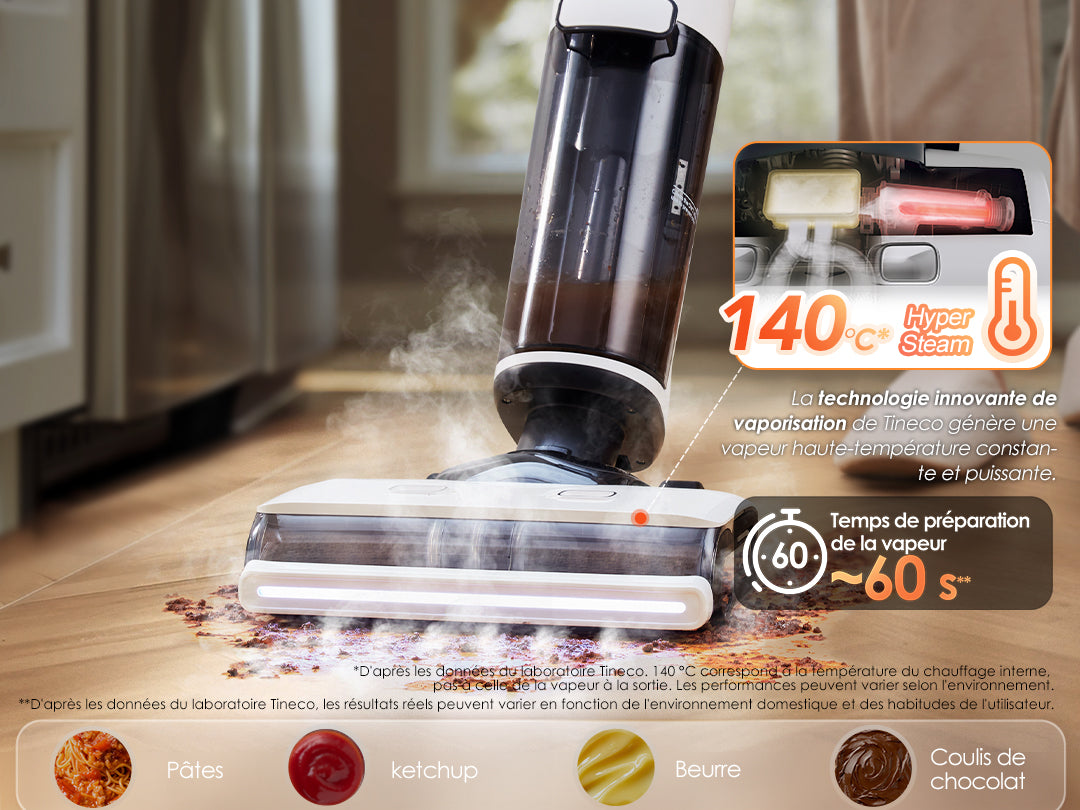 Tineco FLOOR ONE S7 Steam Balai Vapeur Sans-Fil, Aspirateur Laveur, aspirateur laveur sans fil, aspirateur lavant, aspirateur sans fil,aspirateur balai