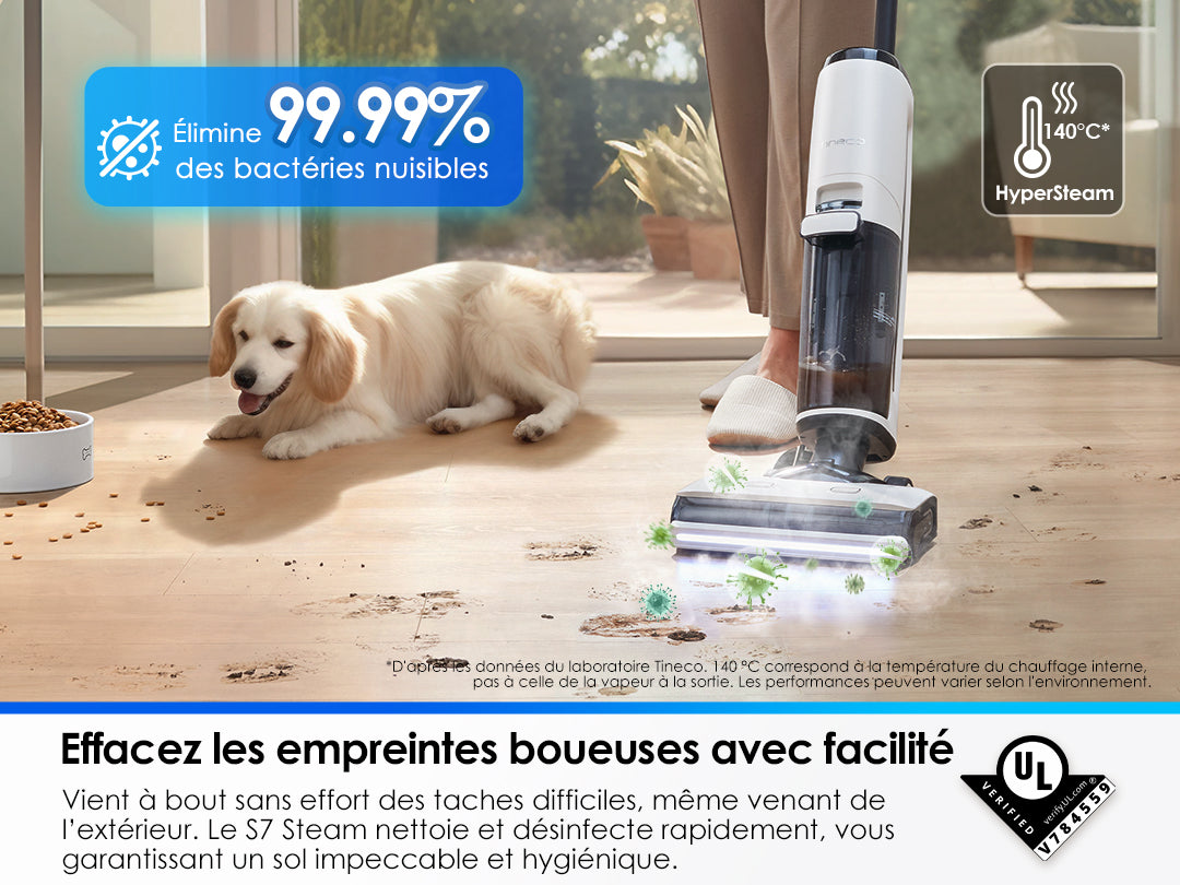 Tineco FLOOR ONE S7 Steam Balai Vapeur Sans-Fil, Aspirateur Laveur, aspirateur laveur sans fil, aspirateur lavant, aspirateur sans fil,aspirateur balai