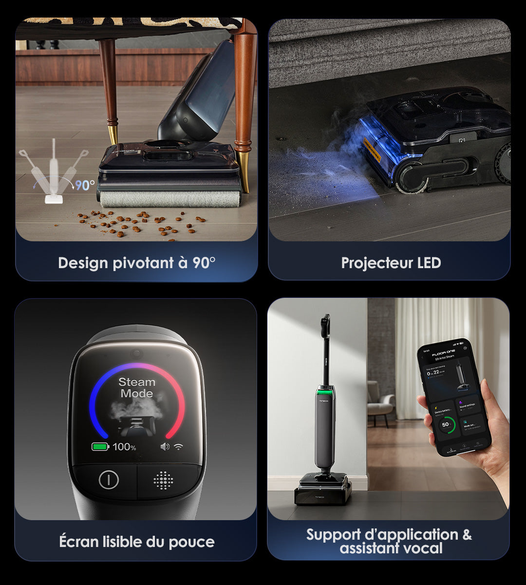 Tineco Floor One S9 Artist Steam Pro Aspirateur Laveur – Tineco FR, aspirateur laveur, aspirateur balai, aspirateur sans fil, No 1, meilleur aspirateur laveur, nettoyeur vapeur, balai vapeur, Numéro un mondial, SmoothDrive