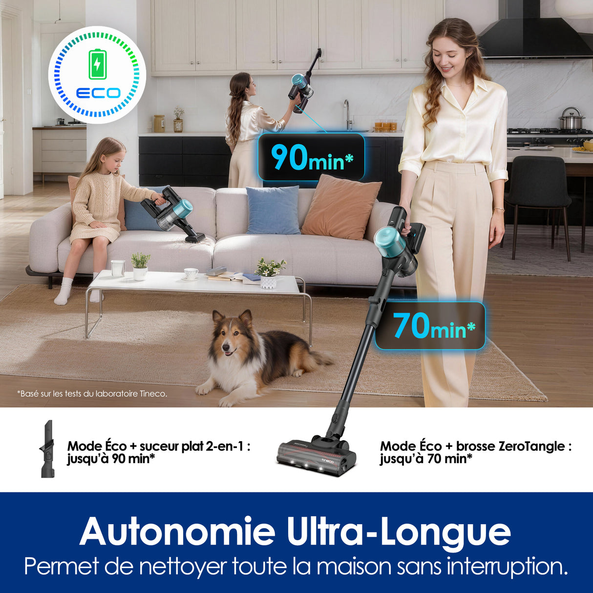 Tineco PURE ONE S50 Pro Pet Aspirateur Balai Sans Fil