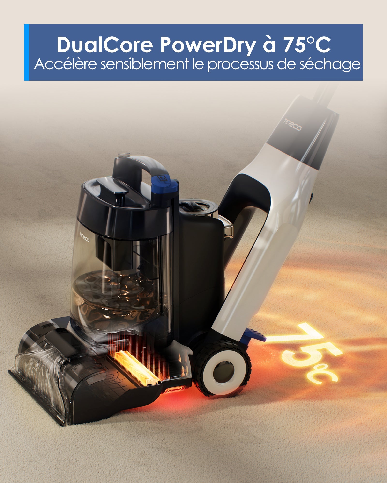 Tineco CARPET ONE Cruiser Nettoyeur de Tapis Intelligent - Tineco FR