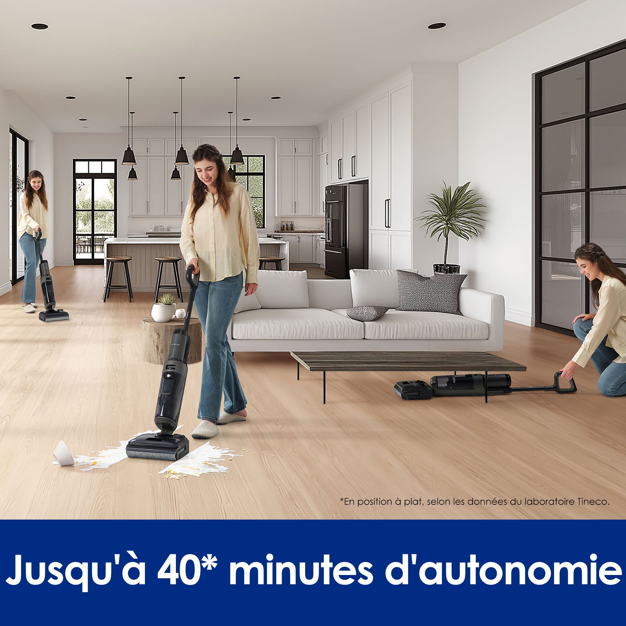 Tineco FLOOR ONE i6 Stretch Aspirateur Sec et Humide, Tineco Floor ONE STRETCH S6 Aspirateur Eau et Poussière Laveur de Sols, aspirateur laveur sans fil, aspirateur lavant, aspirateur sans fil,aspirateur balai