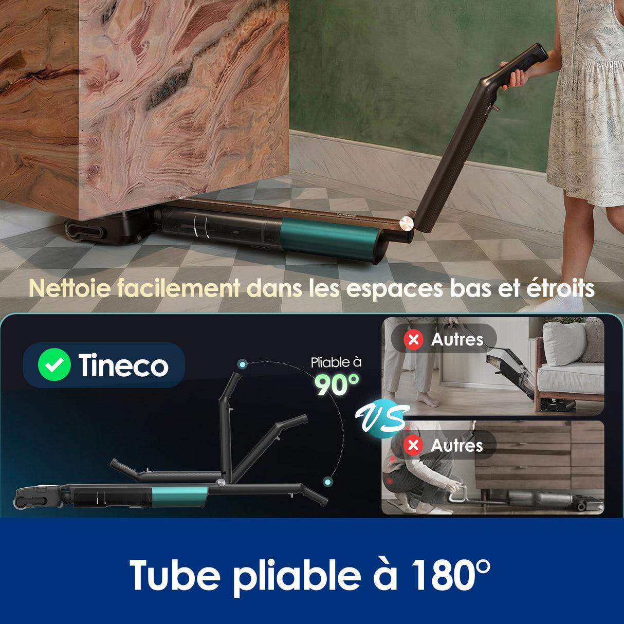 Tineco Floor One i7 Fold Aspirateur Sec et Humide Sans Fil - Tineco FR