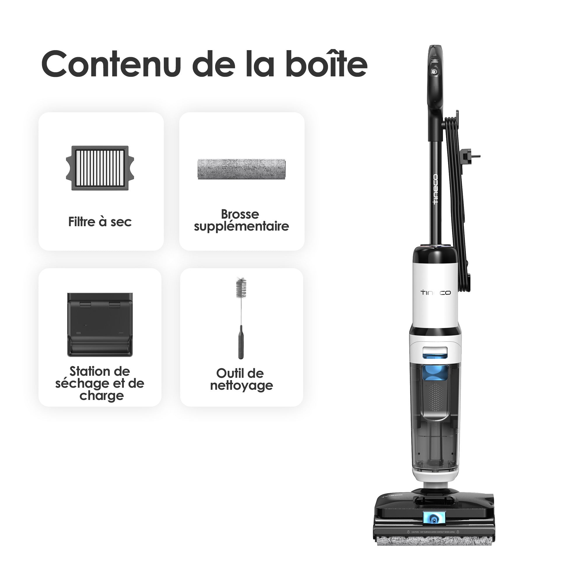 Tineco FLOOR ONE S6 Stretch Steam Aspirateur-laveur avec fil humide et sec tout-en-un, aspirateur, aspirateur laveur, aspirateur balai, meilleur aspirateur laveur, aspirateur eau et poussière, tineco s7 pro, tineco s5