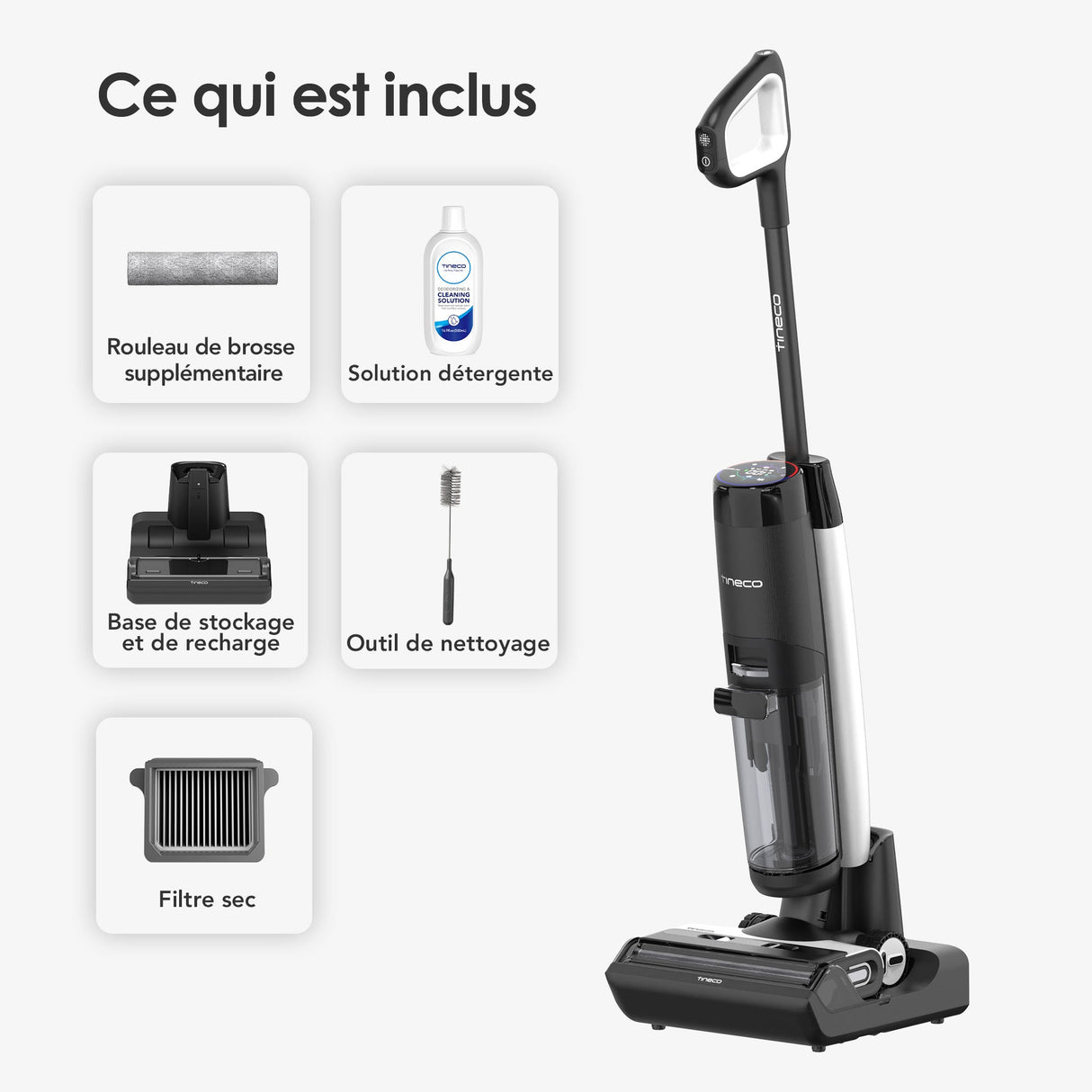 Tineco FLOOR ONE S7 FlashDry Aspirateur Intelligent Sans Fil Sec et Humide - Tineco FR