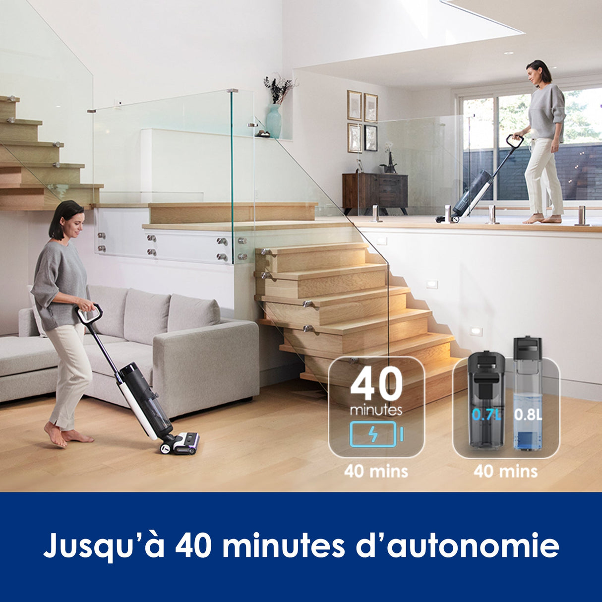 Tineco FLOOR ONE S7 PRO Aspirateur et Laveur Sec et Humide sans Fil Intelligent - Tineco FR