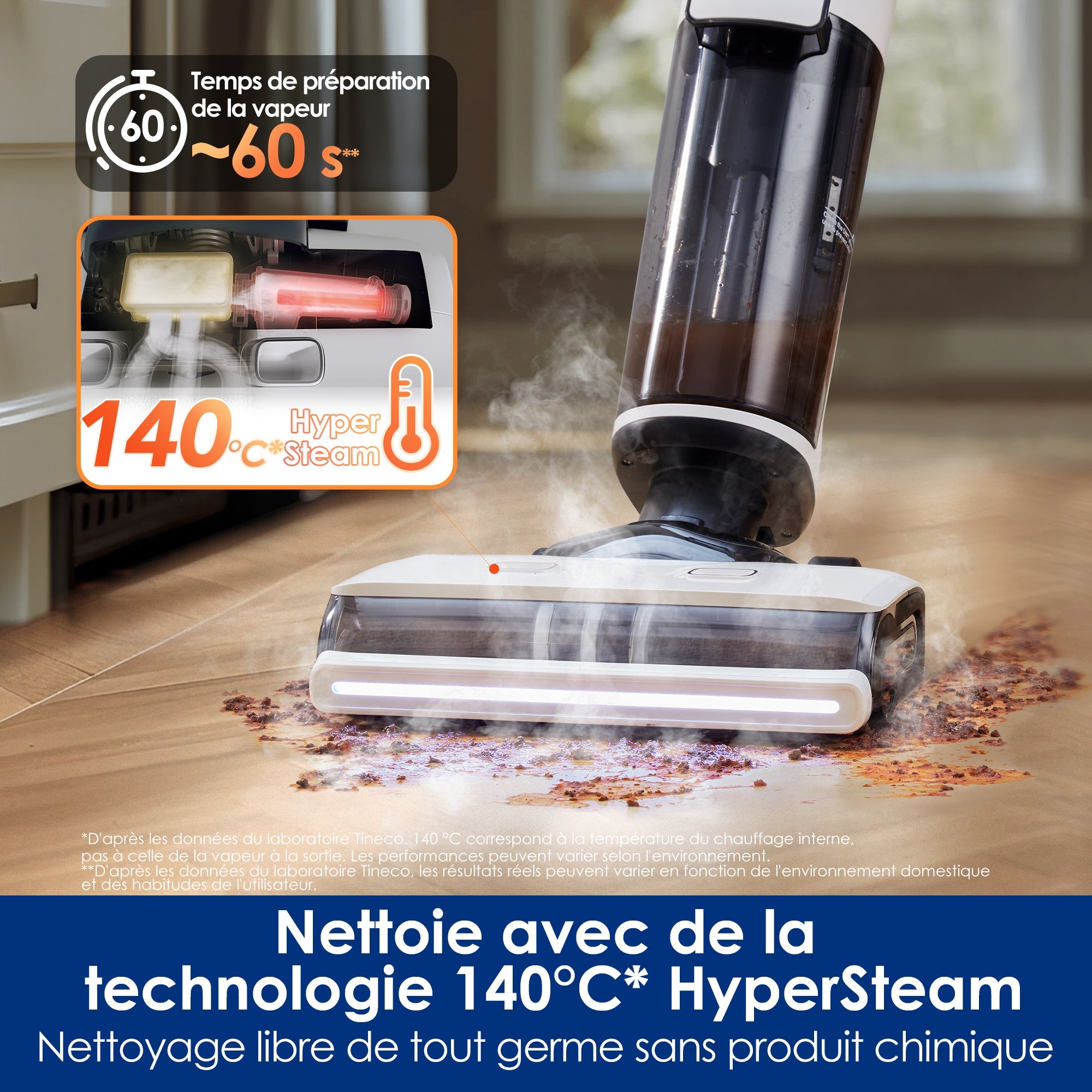 Tineco FLOOR ONE S7 Steam Balai Vapeur Sans - Fil - Tineco FR