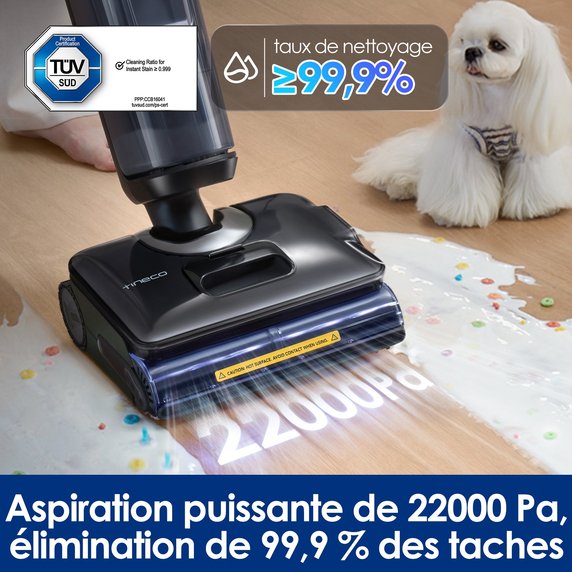 Tineco FLOOR ONE S7 Stretch Steam Aspirateur Balai Vapeur Sans Fil Tout-en-Un - Tineco FR