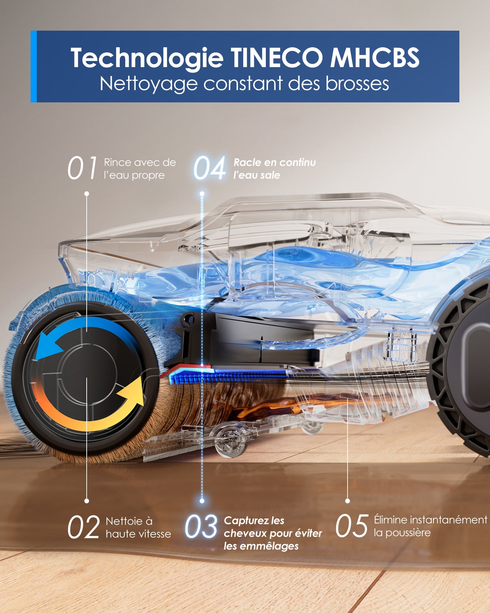 Tineco Floor One S9 Artist Aspirateur Laveur, aspirateur laveur sans fil, aspirateur lavant, aspirateur sans fil,aspirateur balai