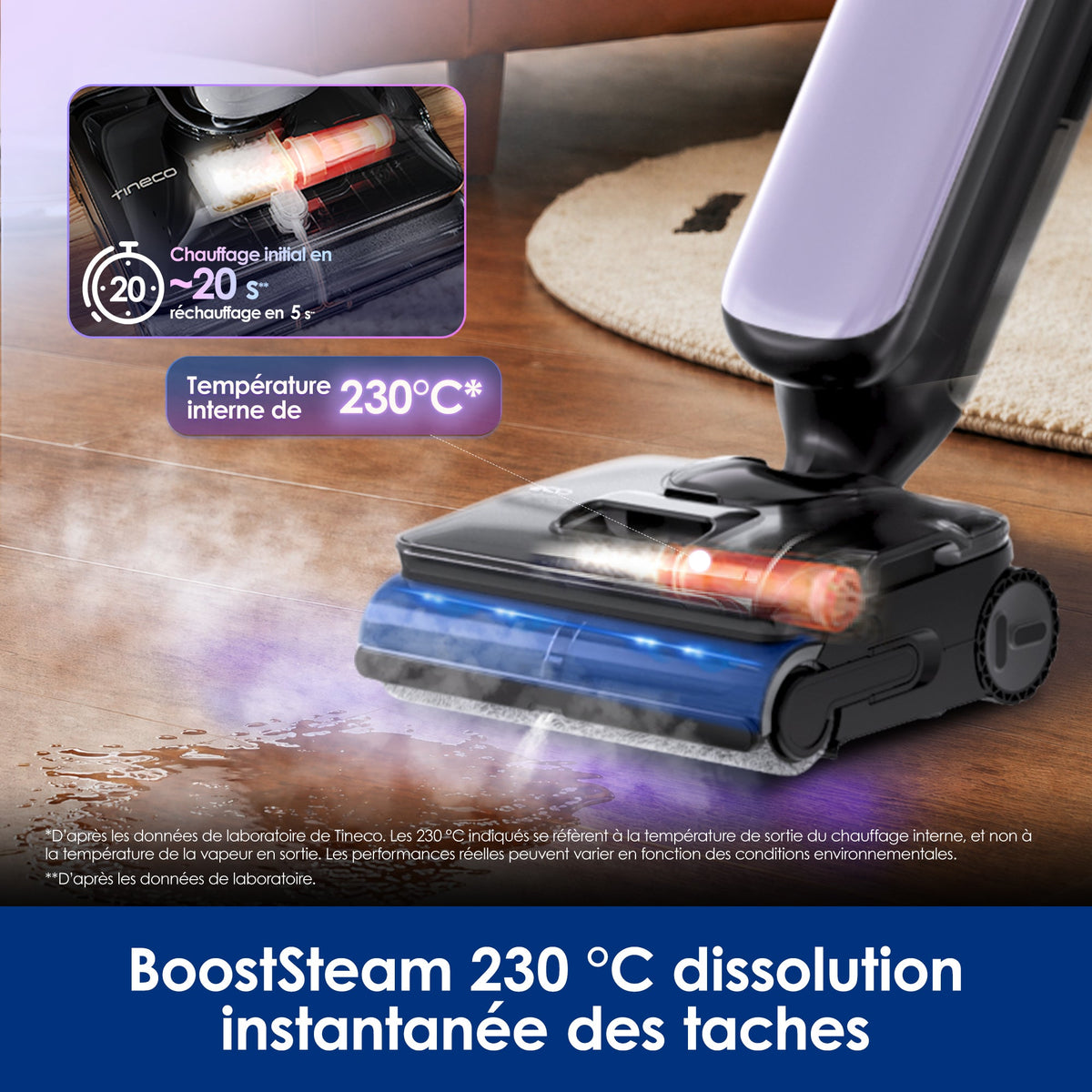 Tineco Floor One S9 Artist Boost Steam Aspirateur Laveur - Tineco FR