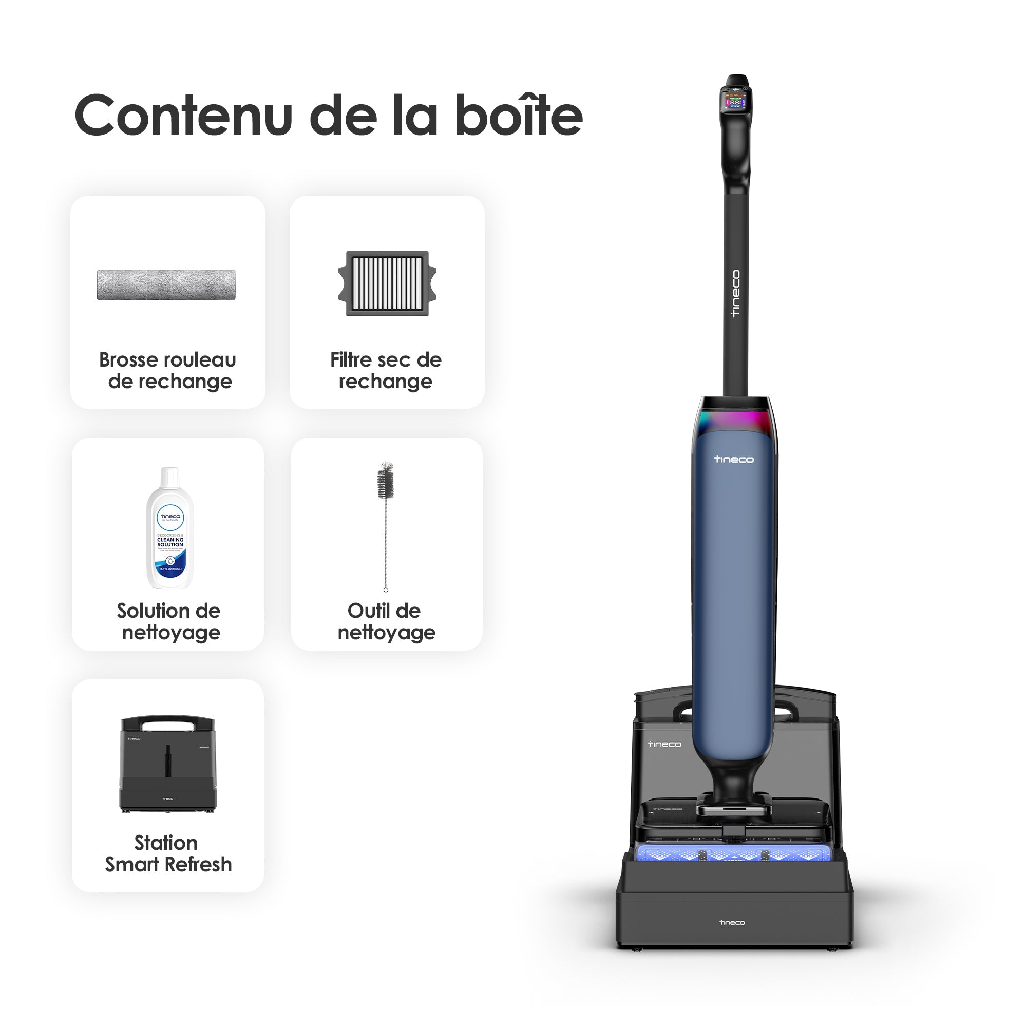 Tineco Floor One STATION S9 Artist Aspirateur Laveur Sans Fil - Tineco FR