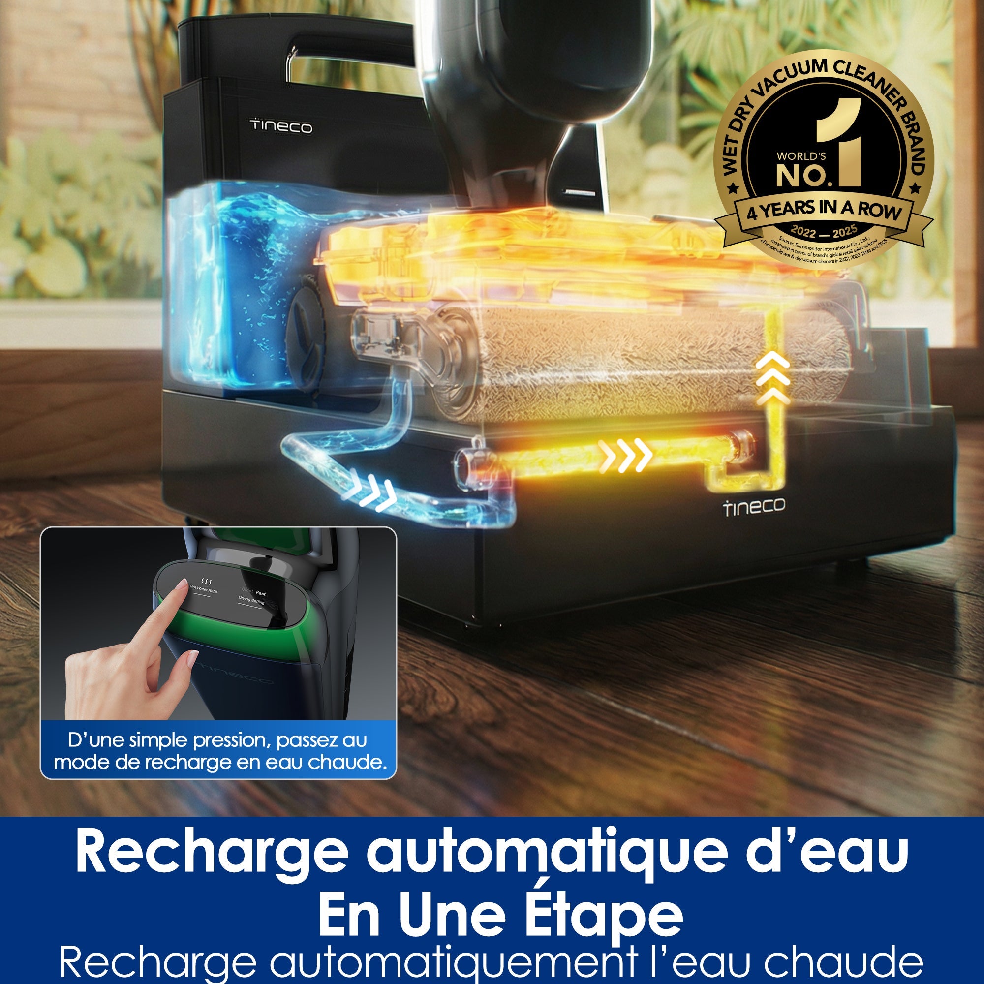 Tineco Floor One STATION S9 Artist Aspirateur Laveur Sans Fil - Tineco FR
