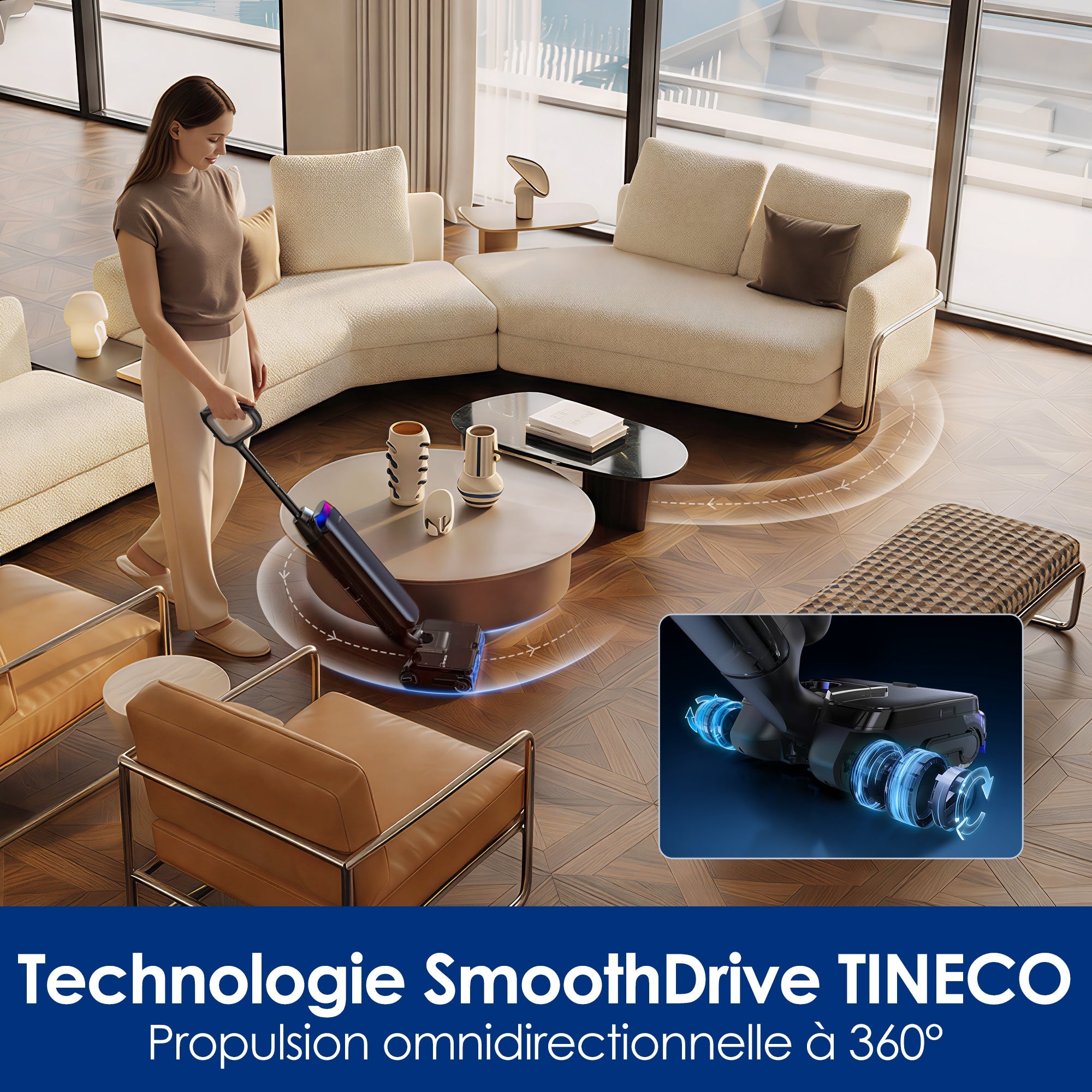 Tineco Floor One STATION S9 Artist Aspirateur Laveur Sans Fil - Tineco FR