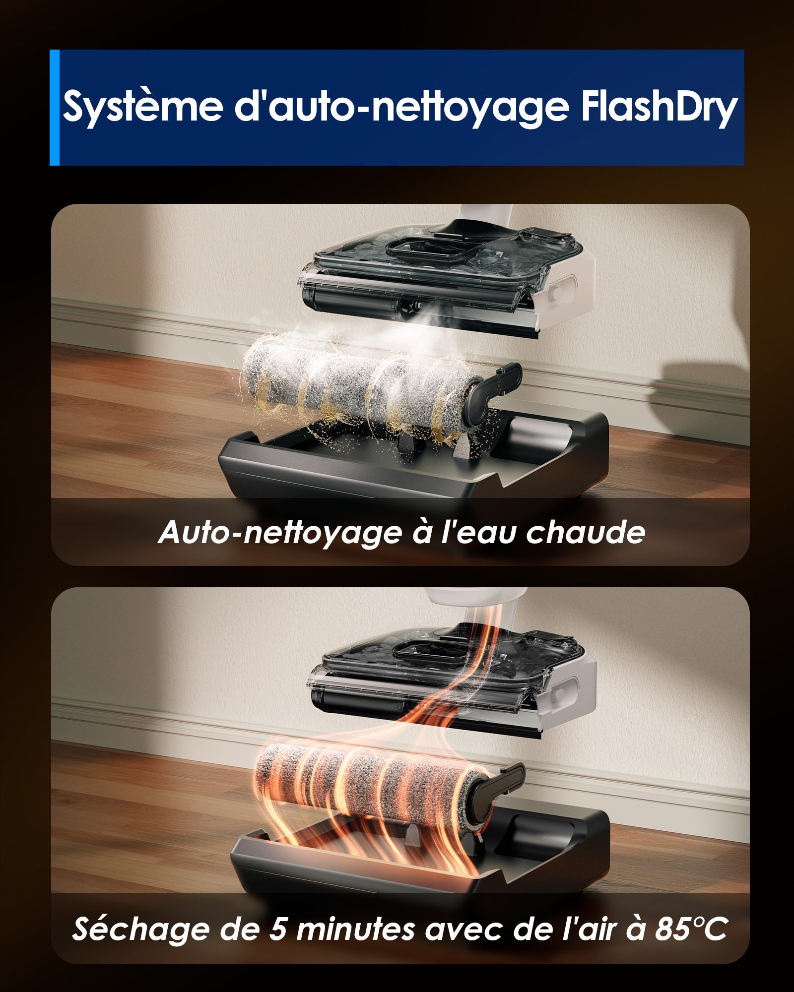 Tineco Floor ONE Switch S6 Stretch Aspirateur Laveur Sec Et Humide, aspirateur laveur sans fil, aspirateur lavant, aspirateur sans fil,aspirateur balai