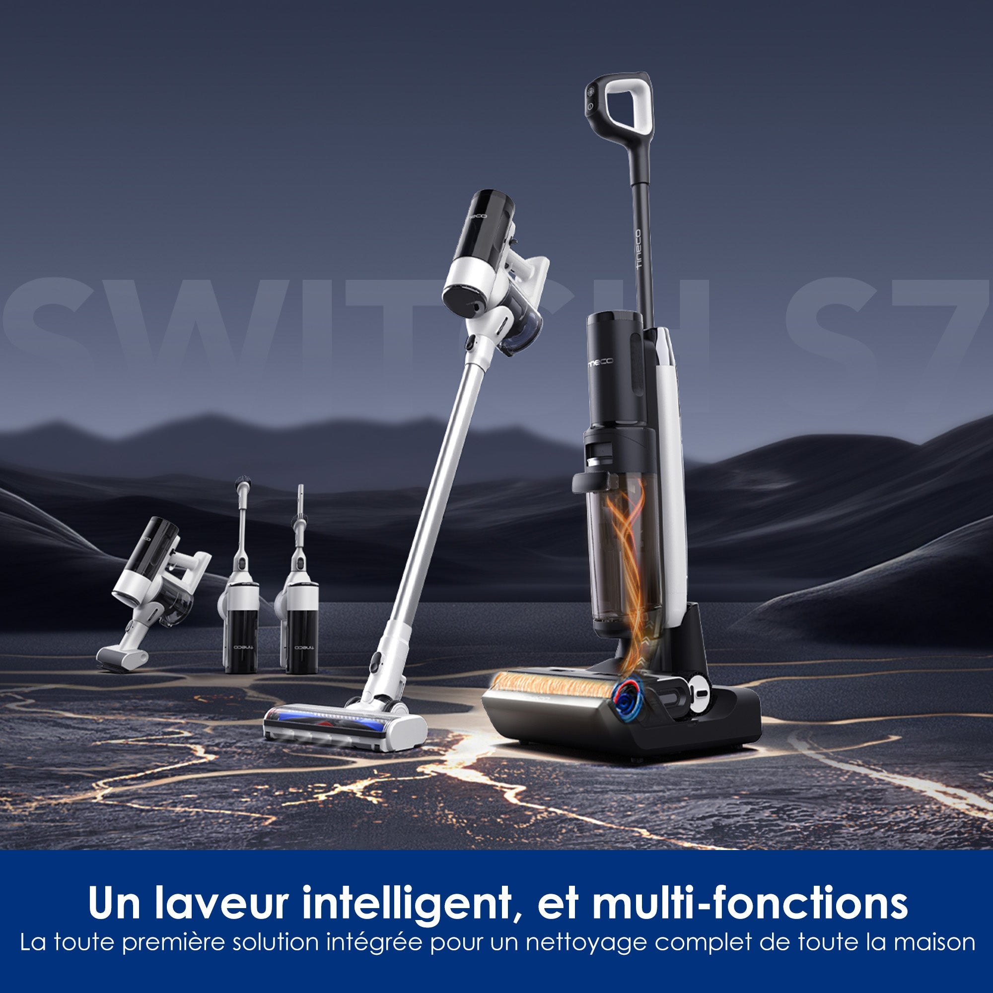 Tineco FLOOR ONE SWITCH S7 Laveur Intelligent Multi Fonctions, Aspirateur Laveur, aspirateur laveur sans fil, aspirateur lavant, aspirateur sans fil,aspirateur balai