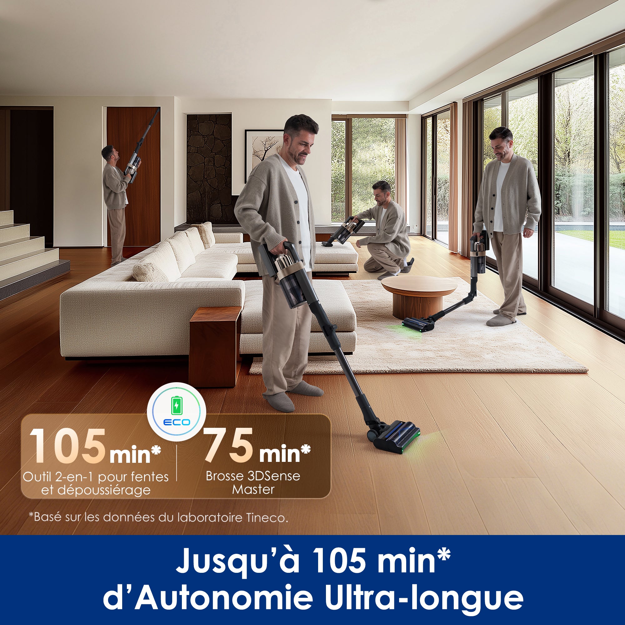 Tineco PURE ONE A90S Aspirateur Balai Sans Fil - Tineco FR, aspirateur, aspirateur balai, aspirateur sans fil, aspirateur eau et poussière, robot aspirateur, efficace sur tous types de sols